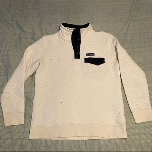 Patagonia White Quilt Sweater